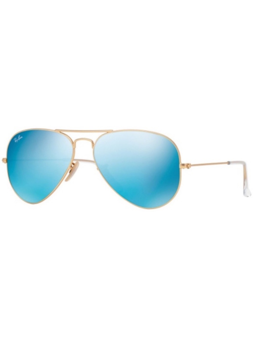 𝗥𝗮𝘆-𝗕𝗮𝗻 Blue Flash Lens Aviator Sunglasses